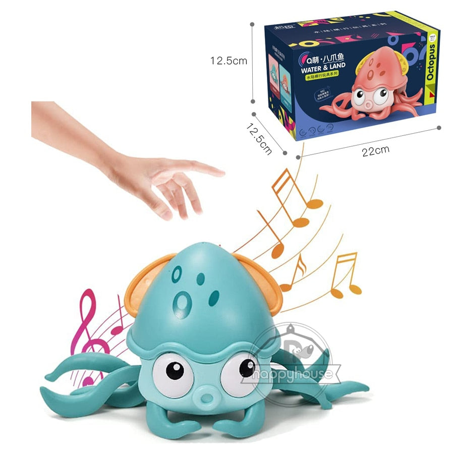 Enchanting Crawling Crab Baby Toy: Music, LED Lights, and Obstacle Avoidance for Active Kids!