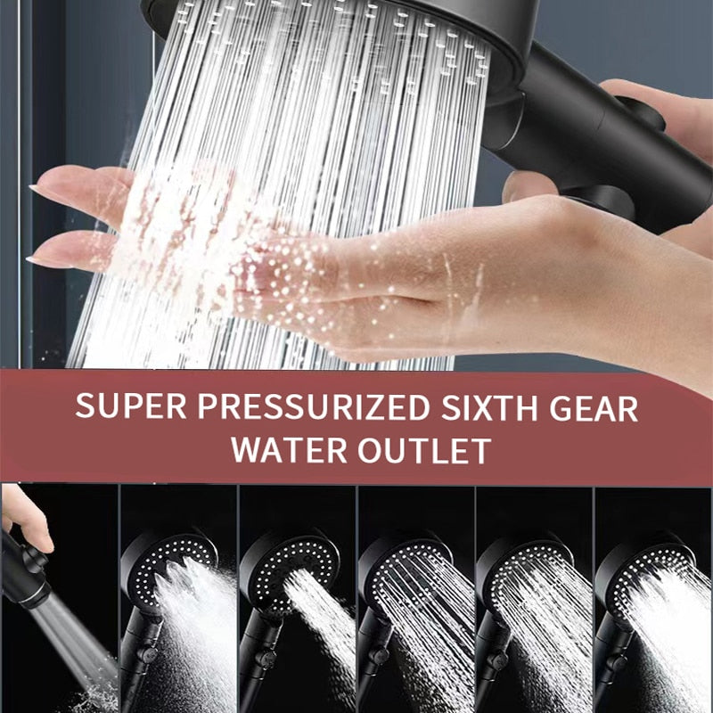 Ultimate 6 Modes Shower Head: Unleash a Spa-Like Experience in Your Bathroom!