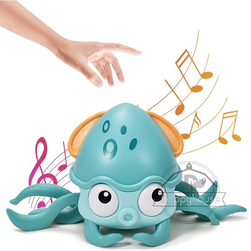 Enchanting Crawling Crab Baby Toy: Music, LED Lights, and Obstacle Avoidance for Active Kids!