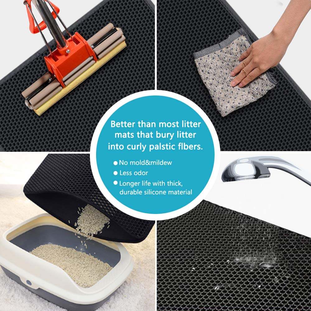 Cat Litter Trapper Mat: Purr-fect Cleanliness Solution!