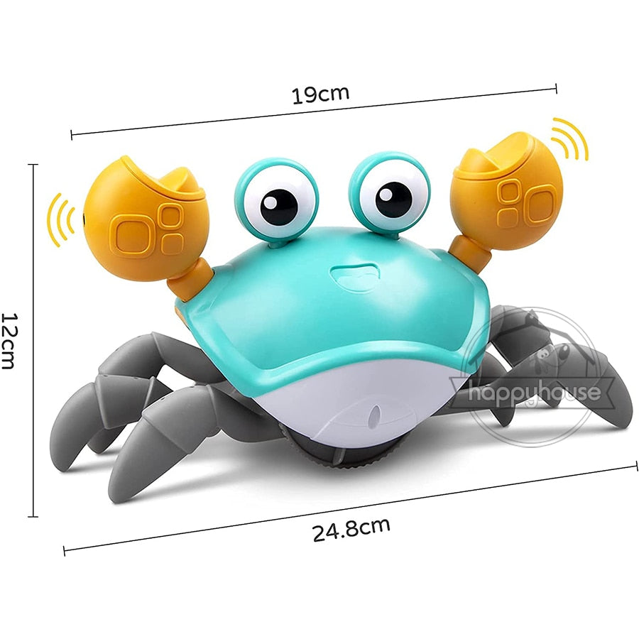 Enchanting Crawling Crab Baby Toy: Music, LED Lights, and Obstacle Avoidance for Active Kids!