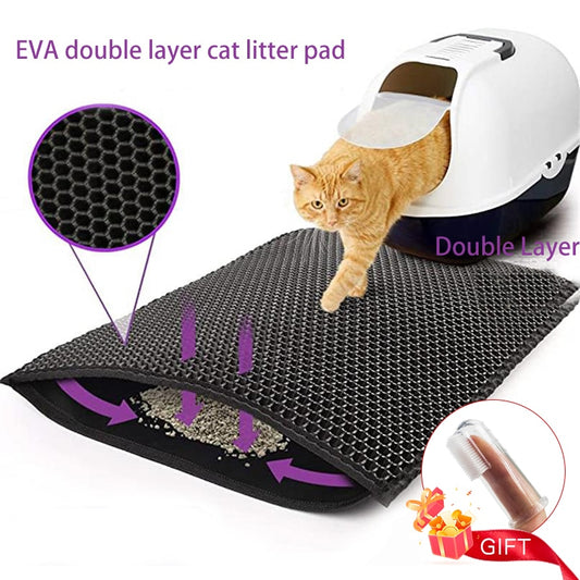Cat Litter Trapper Mat: Purr-fect Cleanliness Solution!